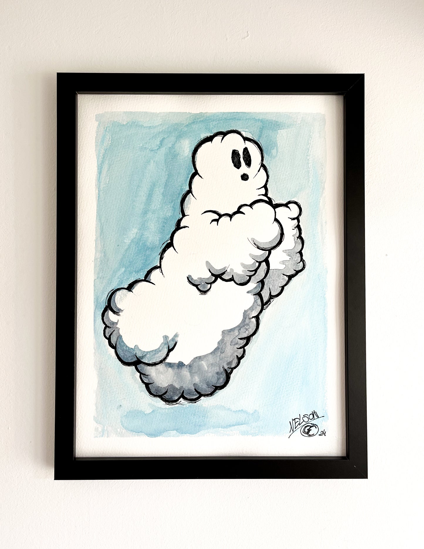 Ghost Cloud Watercolor Sketch