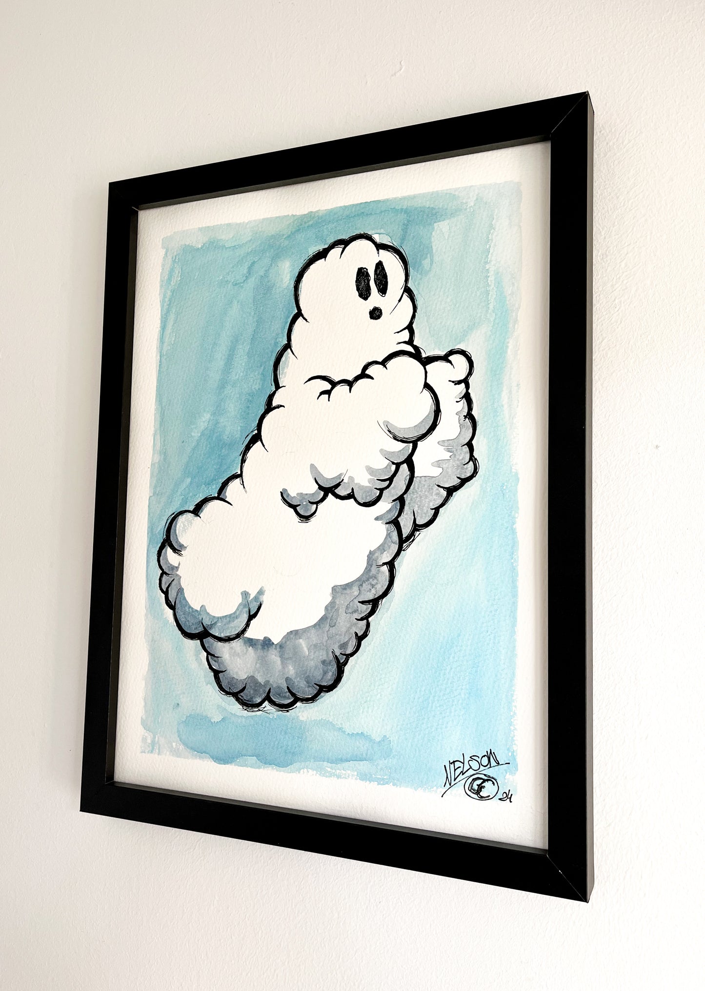 Ghost Cloud Watercolor Sketch